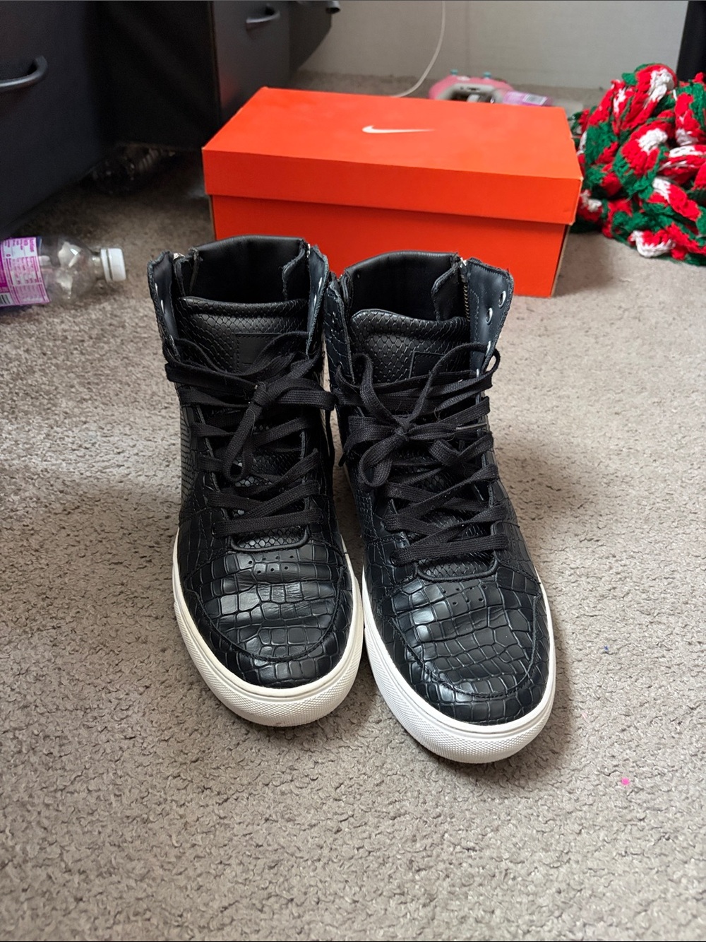 Men’s Black High-Top Sneakers